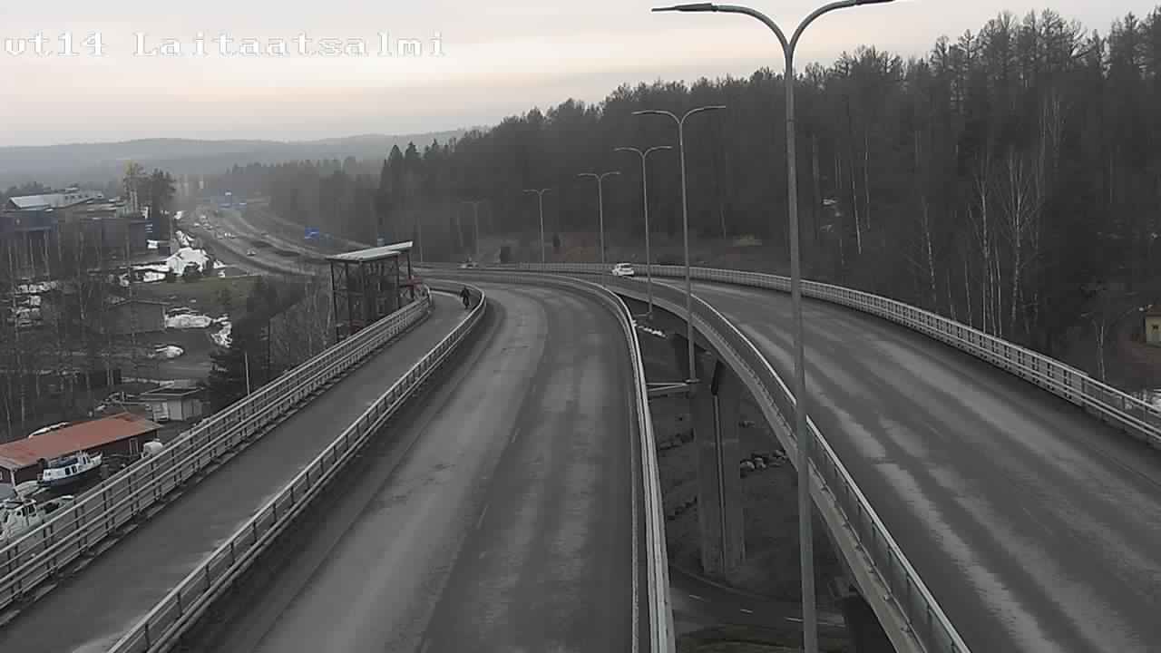 Weather Camera Image Road 14 Savonlinna, Laitaatsalmi, Savonlinna, Etelä-Savo