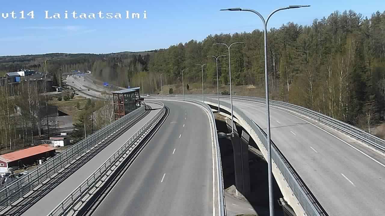 Weather Camera Image Väg 14 Nyslott, Laitaatsalmi, Savonlinna, Etelä-Savo