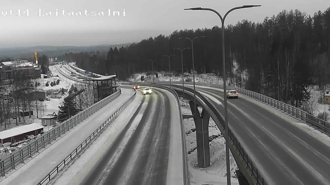 Weather Camera Image Väg 14 Nyslott, Laitaatsalmi, Savonlinna, Etelä-Savo