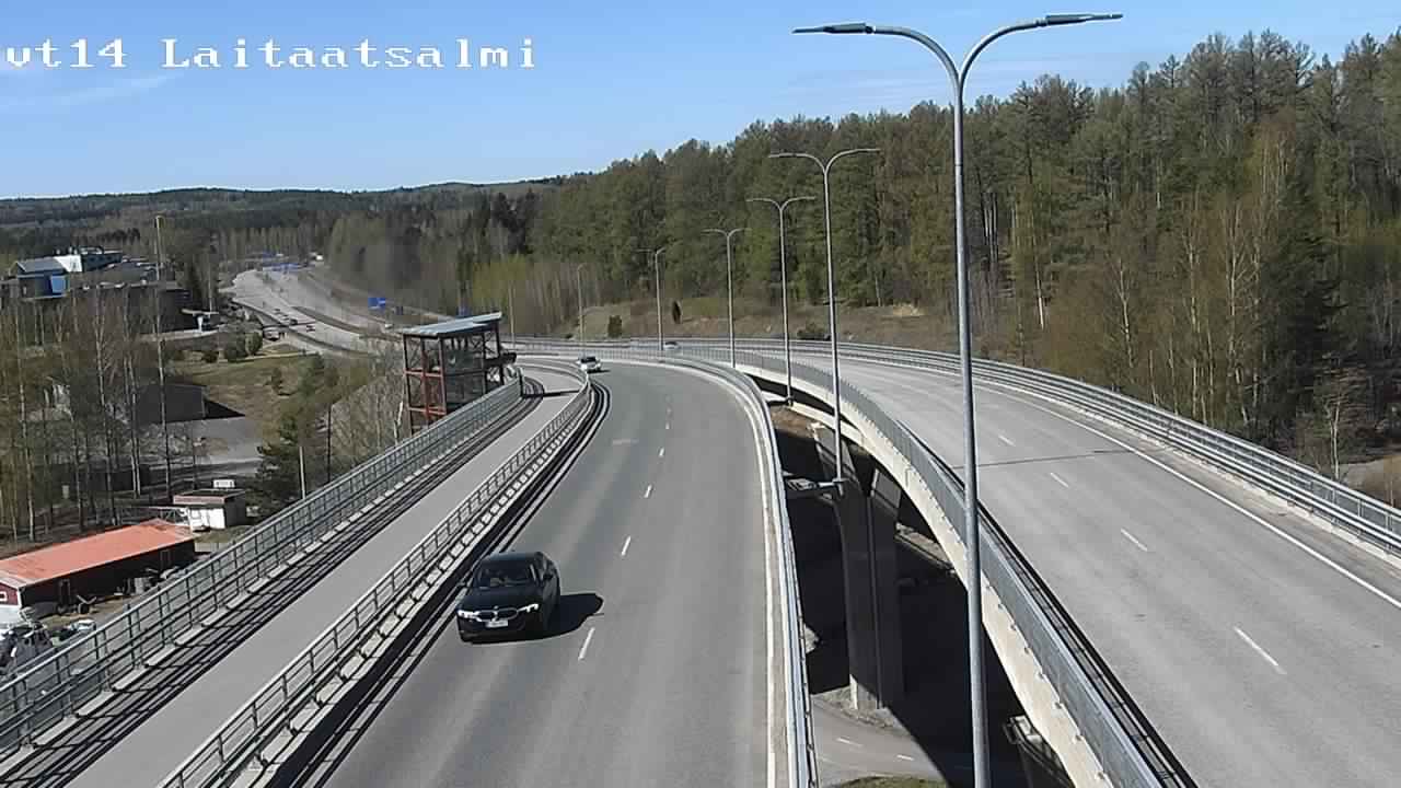 Weather Camera Image Väg 14 Nyslott, Laitaatsalmi, Savonlinna, Etelä-Savo