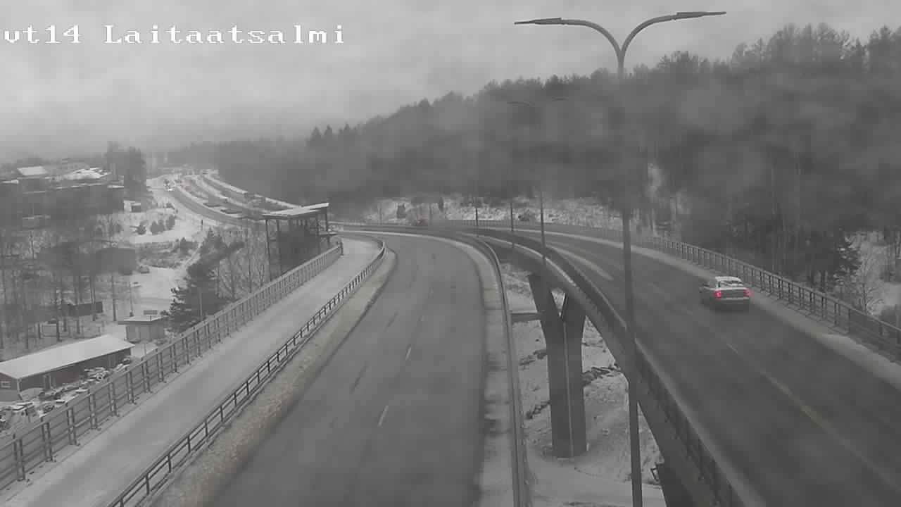 Weather Camera Image Väg 14 Nyslott, Laitaatsalmi, Savonlinna, Etelä-Savo
