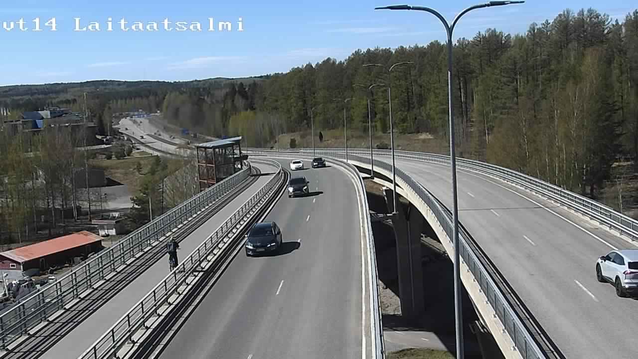Weather Camera Image Väg 14 Nyslott, Laitaatsalmi, Savonlinna, Etelä-Savo
