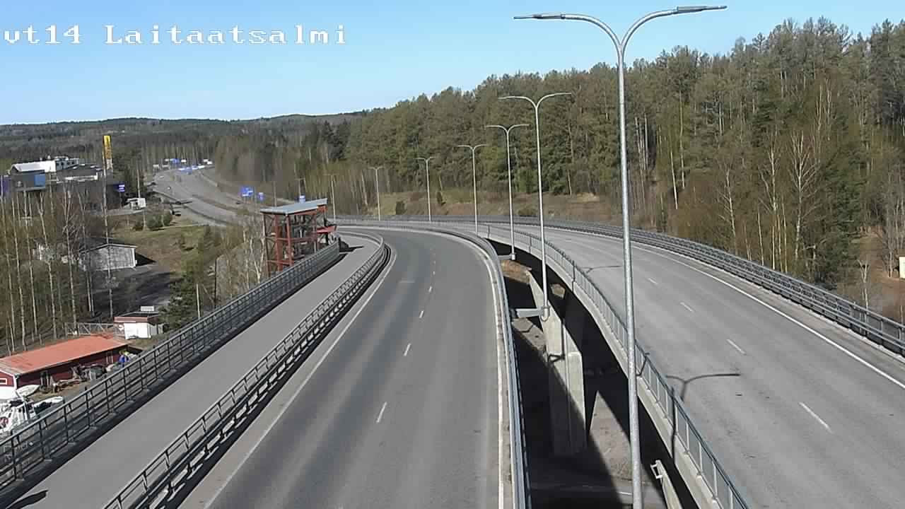 Weather Camera Image Väg 14 Nyslott, Laitaatsalmi, Savonlinna, Etelä-Savo