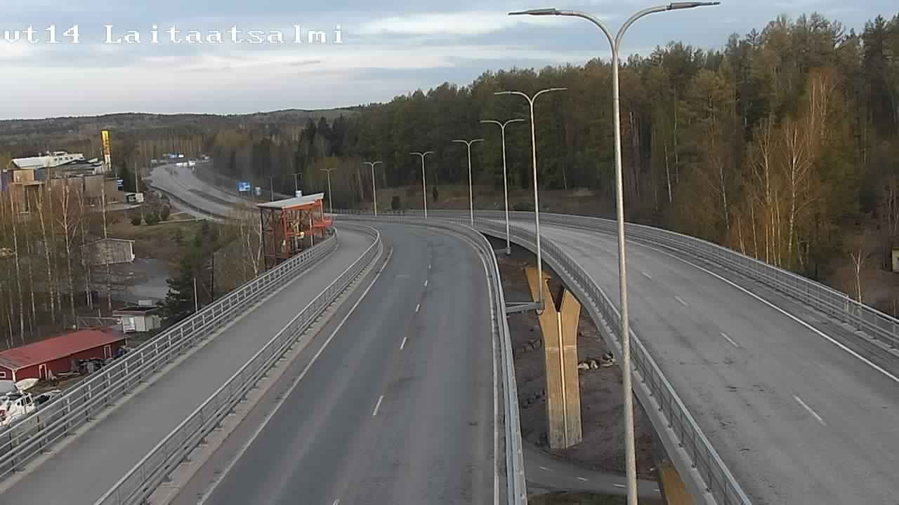 Weather Camera Image Väg 14 Nyslott, Laitaatsalmi, Savonlinna, Etelä-Savo