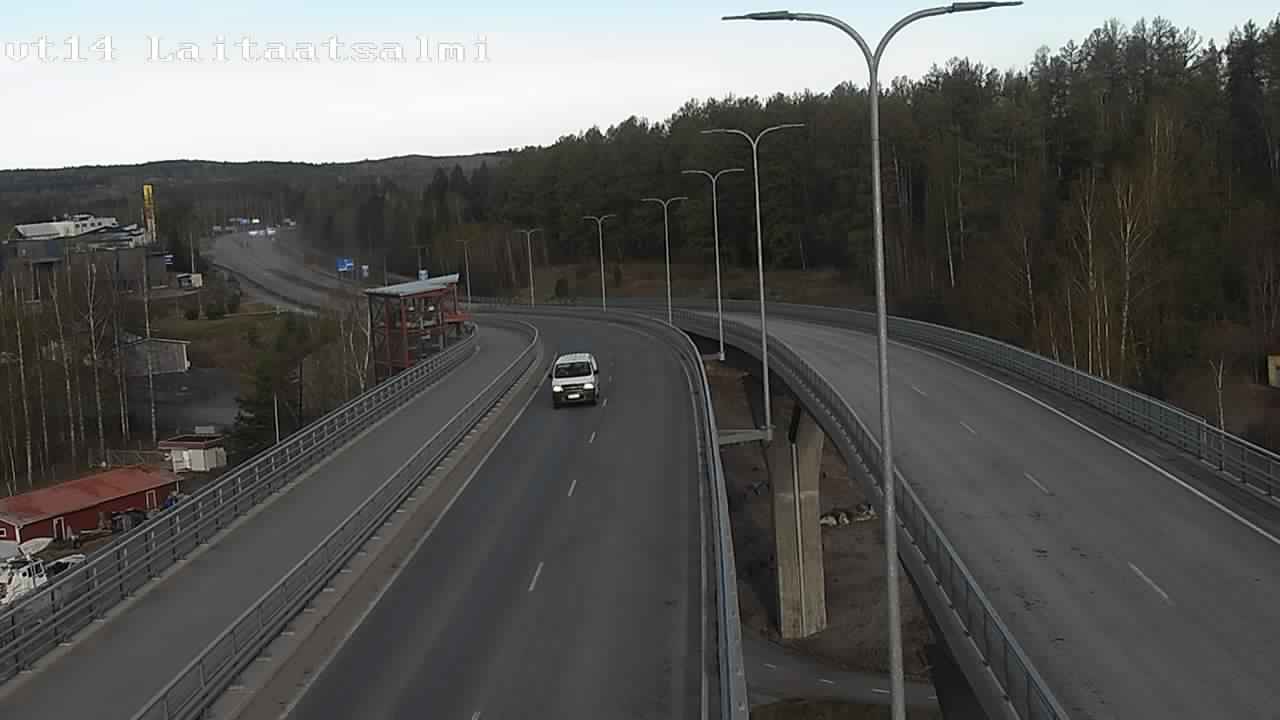 Weather Camera Image Väg 14 Nyslott, Laitaatsalmi, Savonlinna, Etelä-Savo