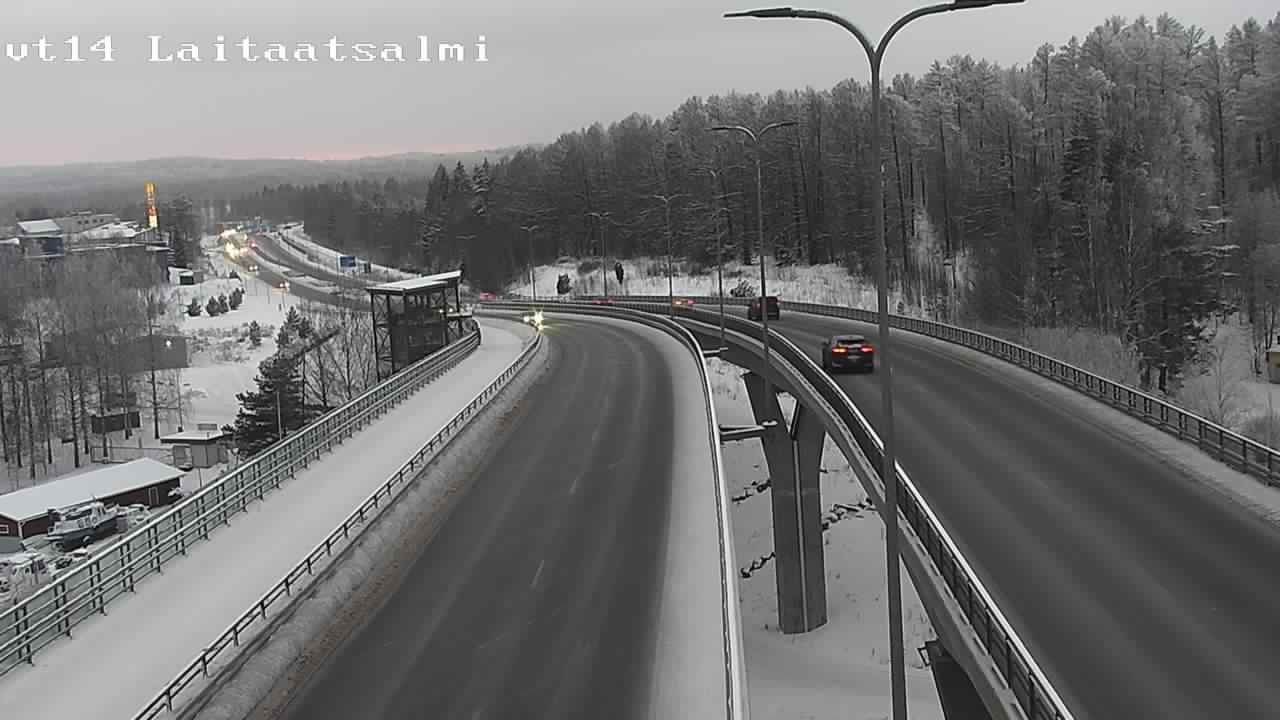 Weather Camera Image Road 14 Savonlinna, Laitaatsalmi, Savonlinna, Etelä-Savo