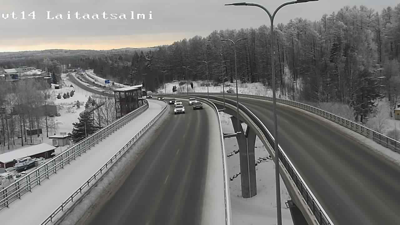 Weather Camera Image Road 14 Savonlinna, Laitaatsalmi, Savonlinna, Etelä-Savo