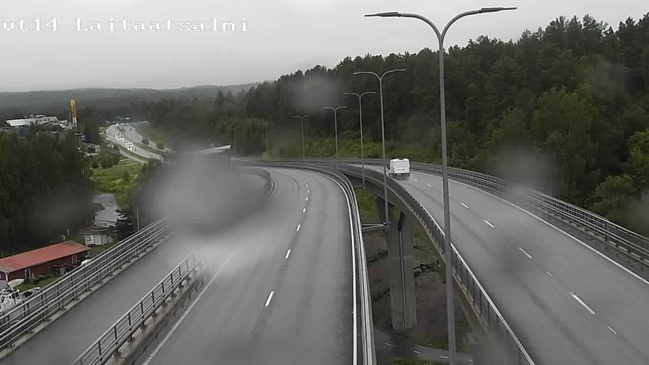 Weather Camera Image Väg 14 Nyslott, Laitaatsalmi, Savonlinna, Etelä-Savo