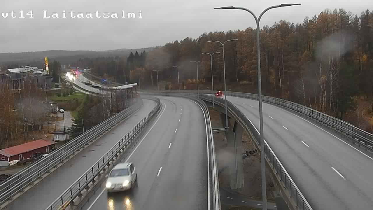 Weather Camera Image Väg 14 Nyslott, Laitaatsalmi, Savonlinna, Etelä-Savo