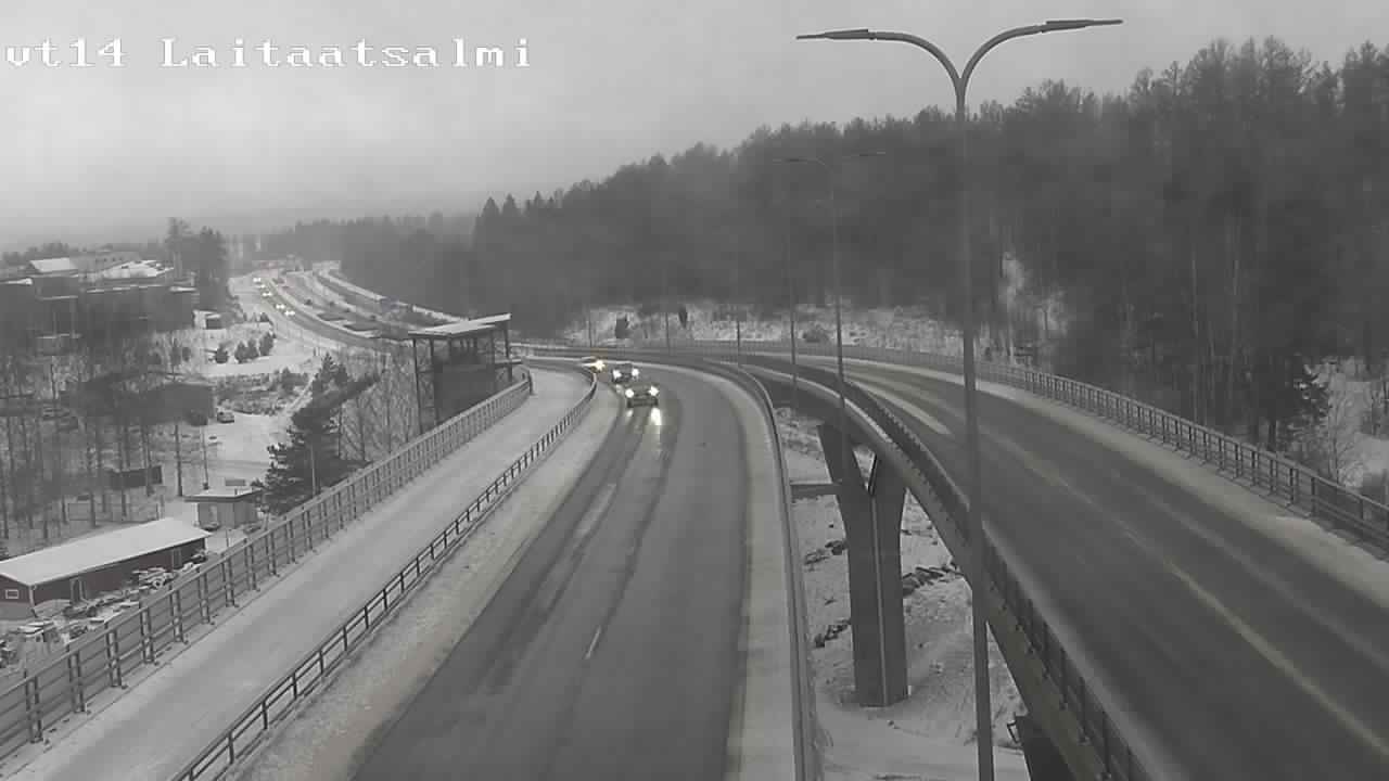 Weather Camera Image Väg 14 Nyslott, Laitaatsalmi, Savonlinna, Etelä-Savo