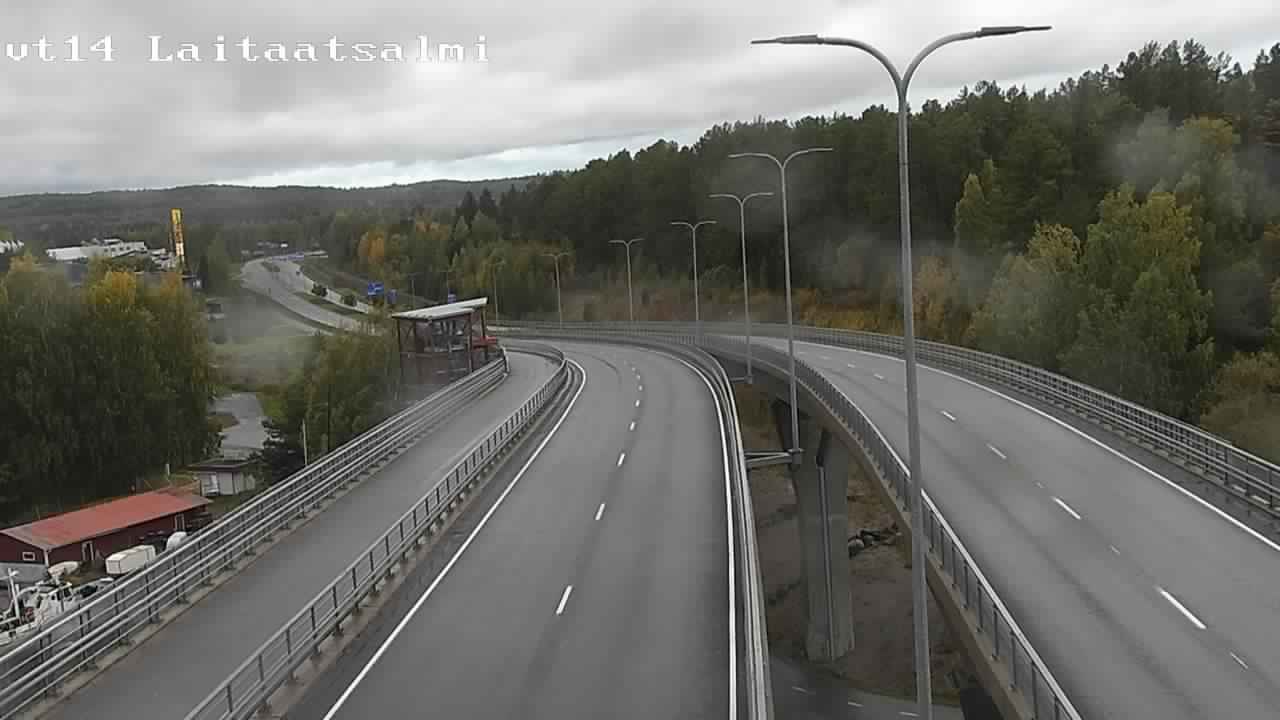 Weather Camera Image Road 14 Savonlinna, Laitaatsalmi, Savonlinna, Etelä-Savo