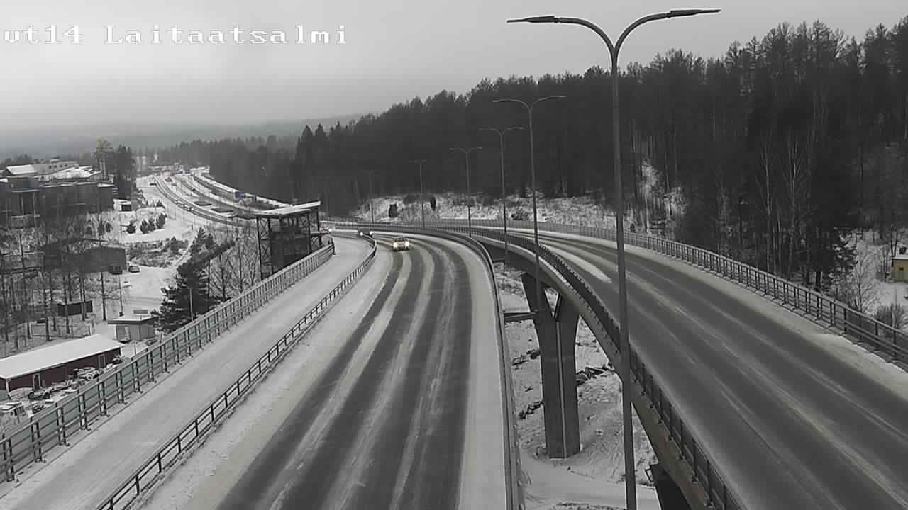 Weather Camera Image Väg 14 Nyslott, Laitaatsalmi, Savonlinna, Etelä-Savo