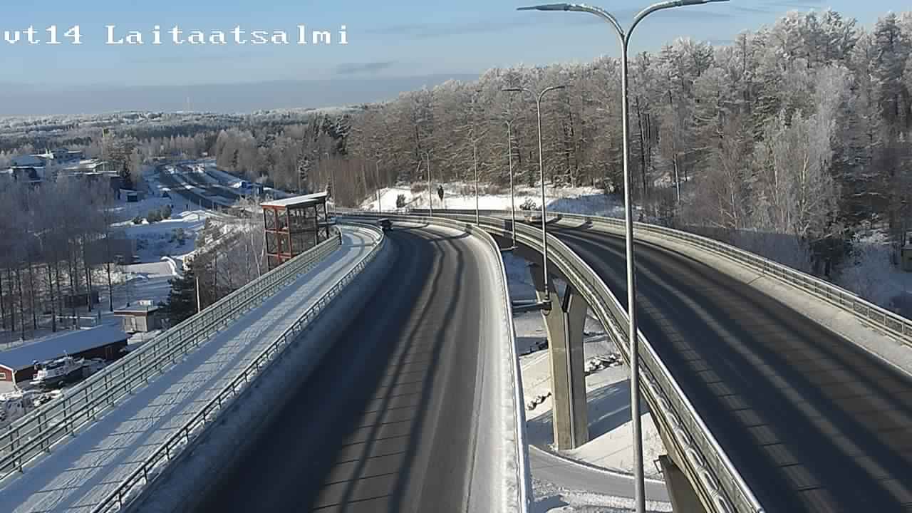 Weather Camera Image Road 14 Savonlinna, Laitaatsalmi, Savonlinna, Etelä-Savo