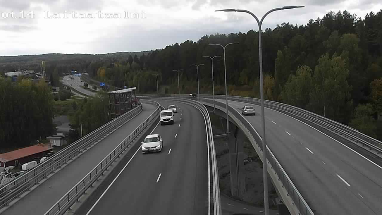 Weather Camera Image Road 14 Savonlinna, Laitaatsalmi, Savonlinna, Etelä-Savo