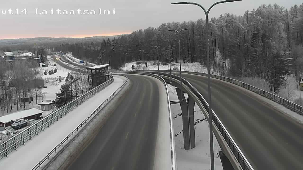 Weather Camera Image Road 14 Savonlinna, Laitaatsalmi, Savonlinna, Etelä-Savo