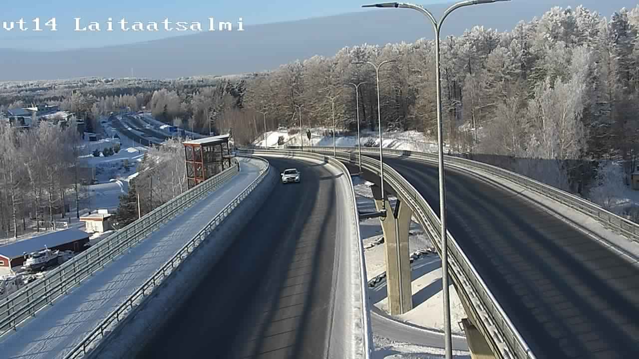 Weather Camera Image Road 14 Savonlinna, Laitaatsalmi, Savonlinna, Etelä-Savo