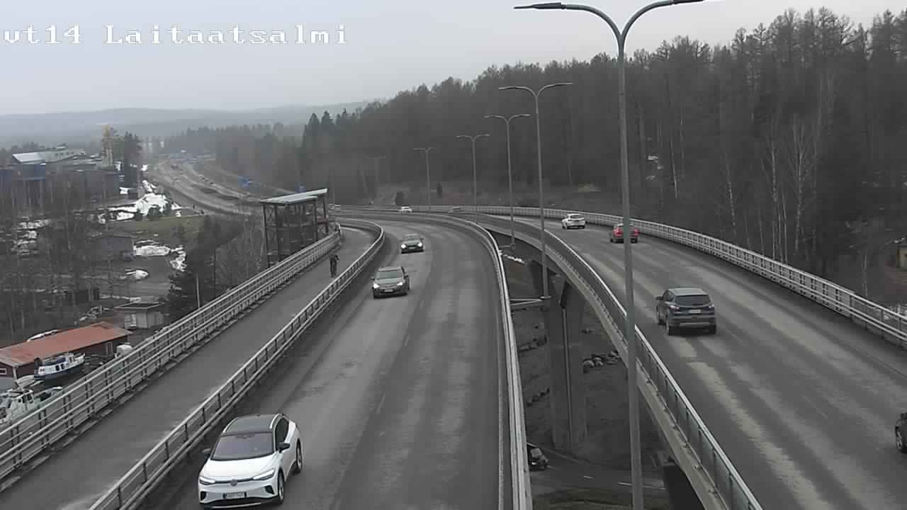 Weather Camera Image Road 14 Savonlinna, Laitaatsalmi, Savonlinna, Etelä-Savo