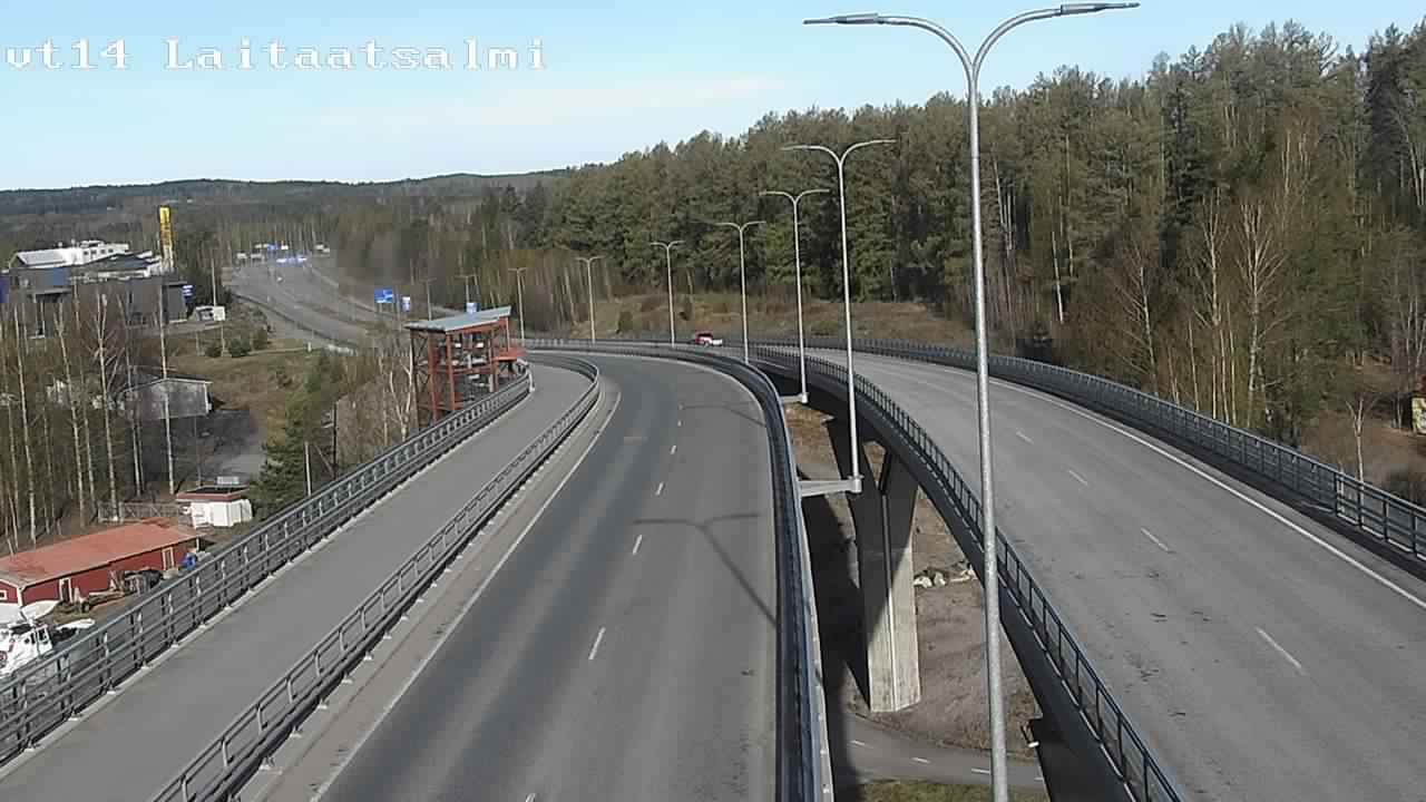 Weather Camera Image Väg 14 Nyslott, Laitaatsalmi, Savonlinna, Etelä-Savo