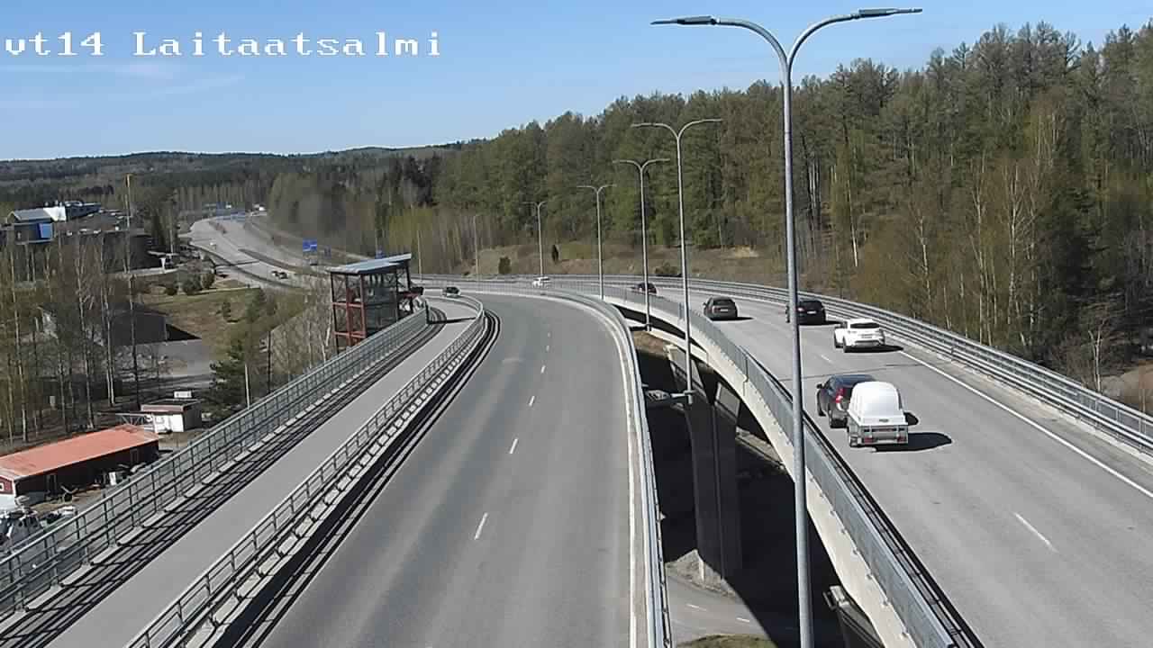 Weather Camera Image Väg 14 Nyslott, Laitaatsalmi, Savonlinna, Etelä-Savo