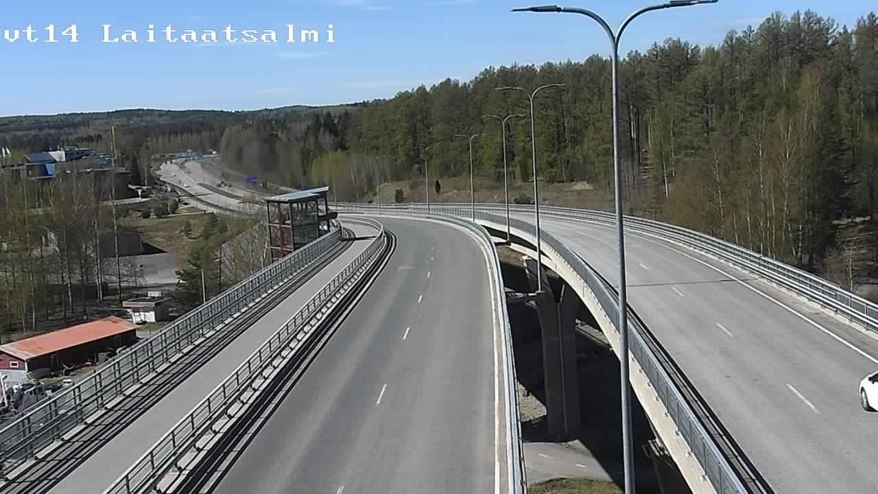 Weather Camera Image Väg 14 Nyslott, Laitaatsalmi, Savonlinna, Etelä-Savo