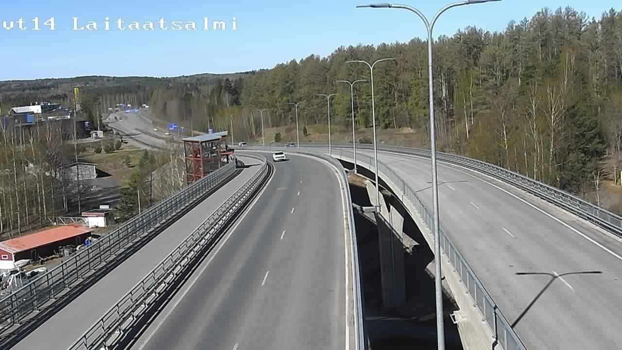 Weather Camera Image Väg 14 Nyslott, Laitaatsalmi, Savonlinna, Etelä-Savo