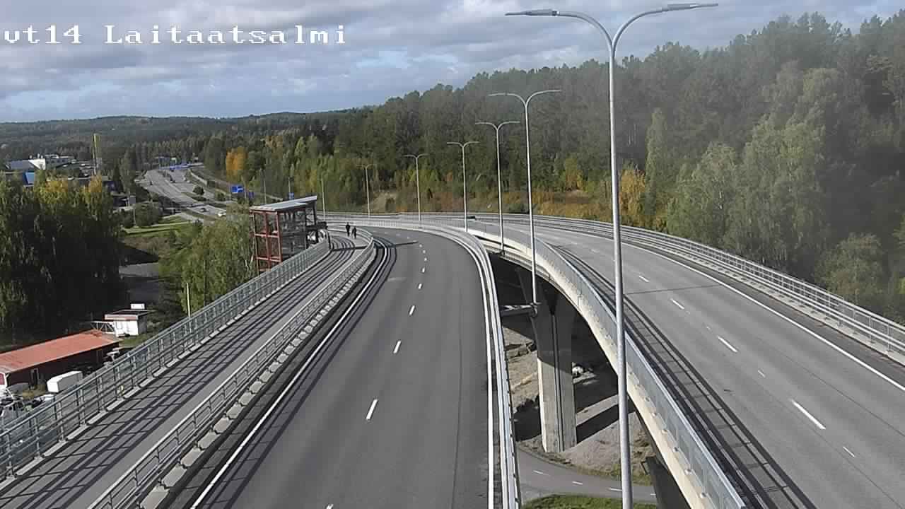 Weather Camera Image Väg 14 Nyslott, Laitaatsalmi, Savonlinna, Etelä-Savo