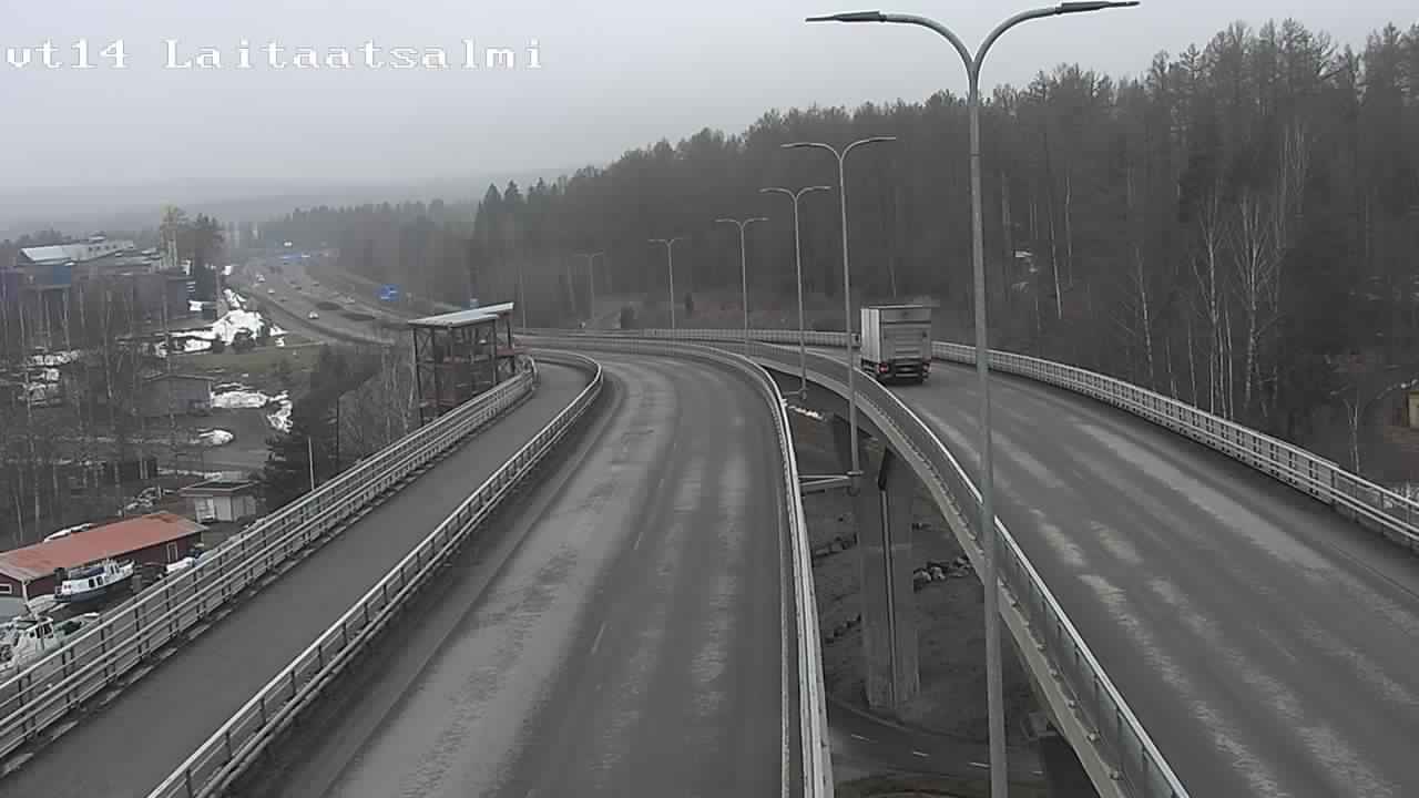 Weather Camera Image Väg 14 Nyslott, Laitaatsalmi, Savonlinna, Etelä-Savo