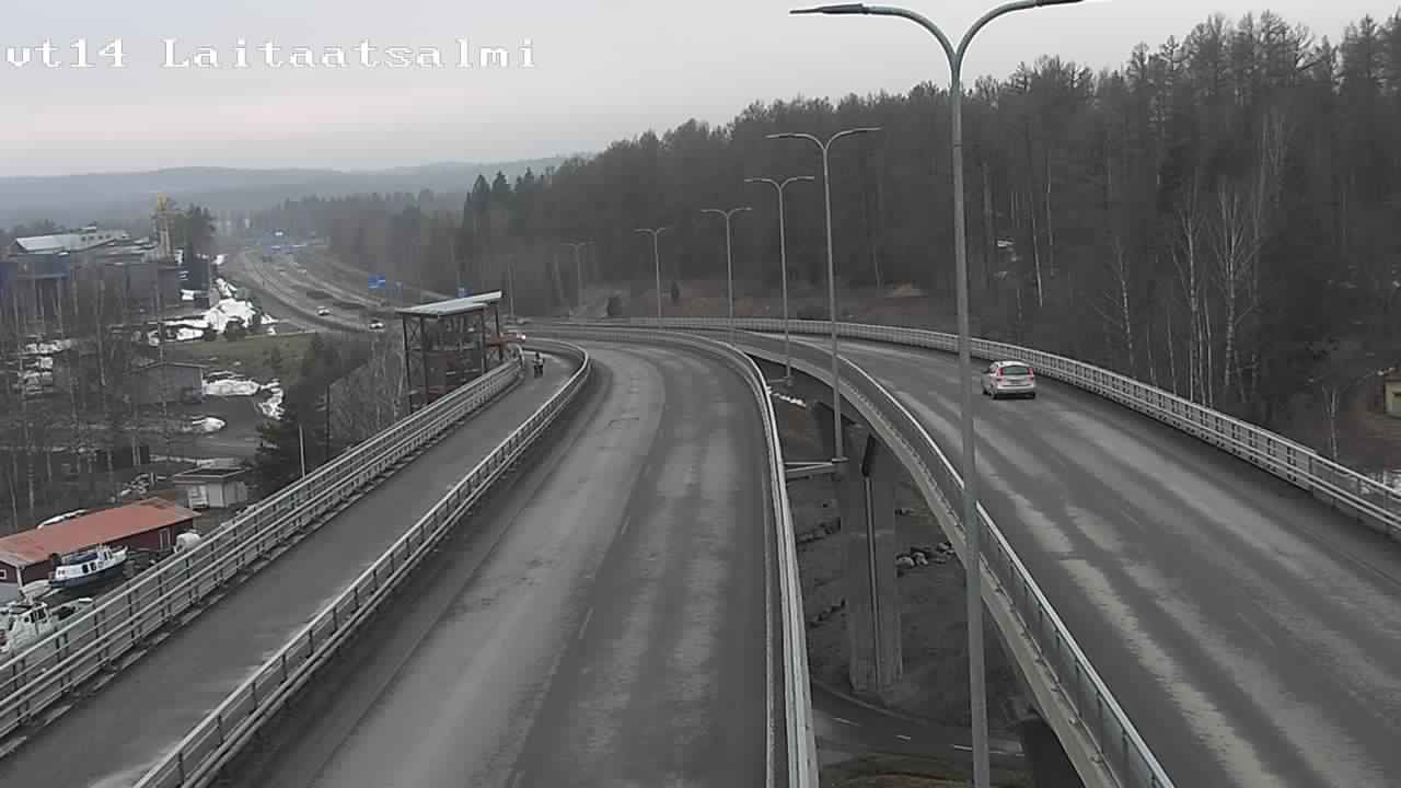 Weather Camera Image Road 14 Savonlinna, Laitaatsalmi, Savonlinna, Etelä-Savo