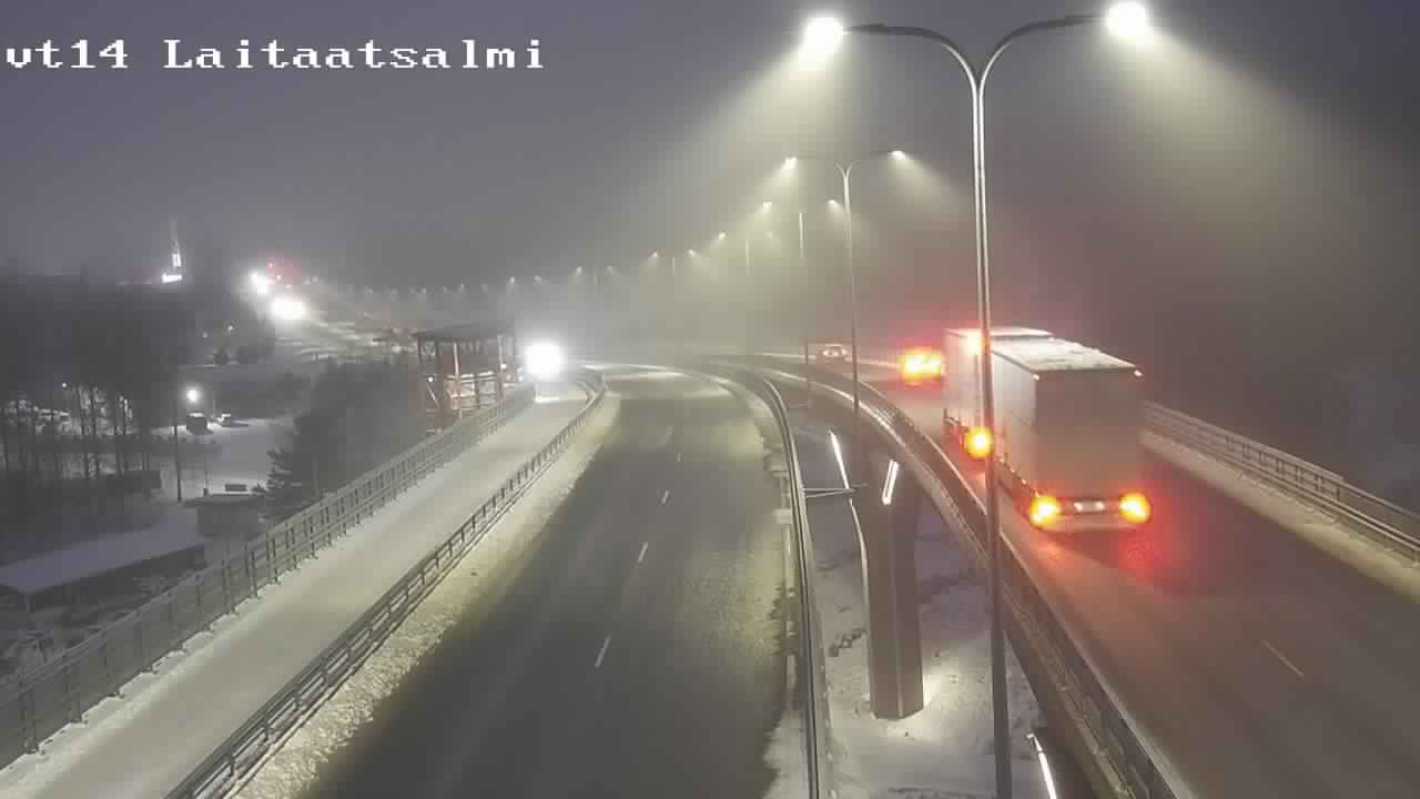 Weather Camera Image Väg 14 Nyslott, Laitaatsalmi, Savonlinna, Etelä-Savo