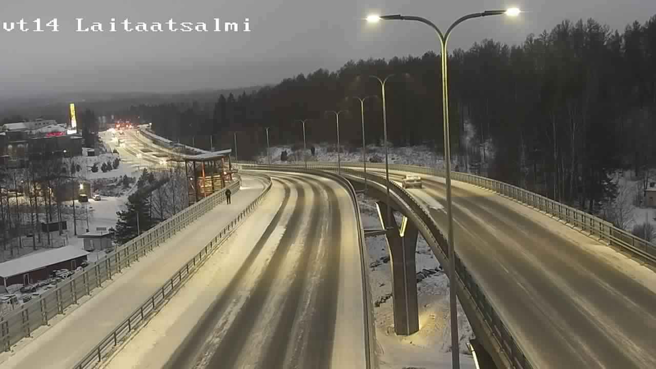 Weather Camera Image Väg 14 Nyslott, Laitaatsalmi, Savonlinna, Etelä-Savo