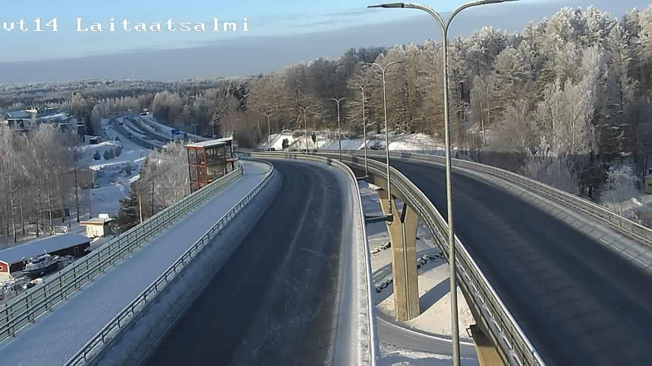 Weather Camera Image Road 14 Savonlinna, Laitaatsalmi, Savonlinna, Etelä-Savo