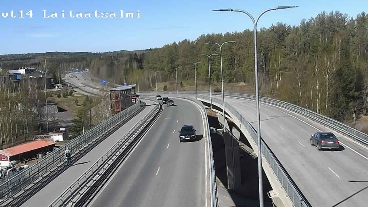 Weather Camera Image Väg 14 Nyslott, Laitaatsalmi, Savonlinna, Etelä-Savo