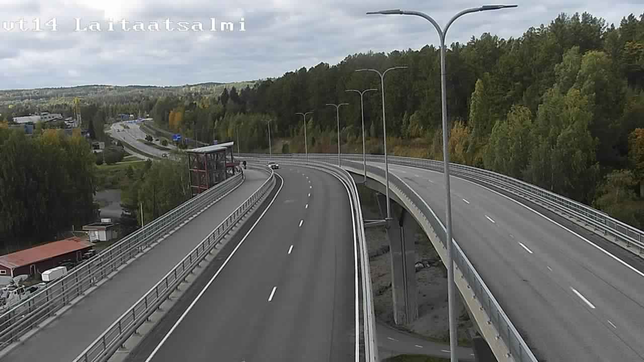 Weather Camera Image Väg 14 Nyslott, Laitaatsalmi, Savonlinna, Etelä-Savo