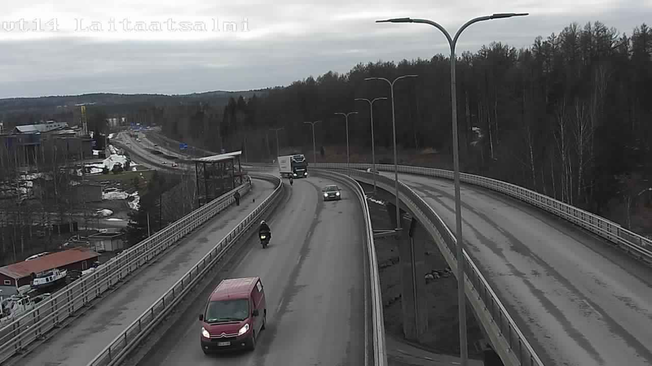 Kelikamerat Kuva Tie 14 Savonlinna, Laitaatsalmi silta, Savonlinna, Etelä-Savo