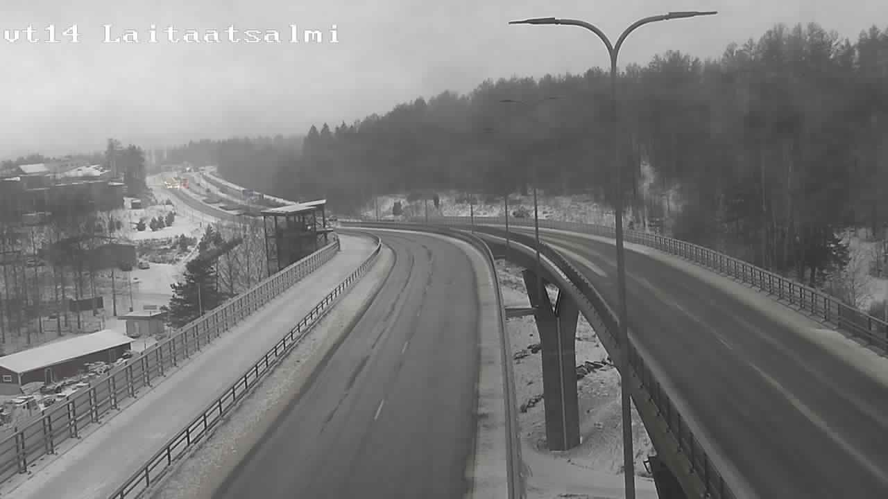 Weather Camera Image Väg 14 Nyslott, Laitaatsalmi, Savonlinna, Etelä-Savo