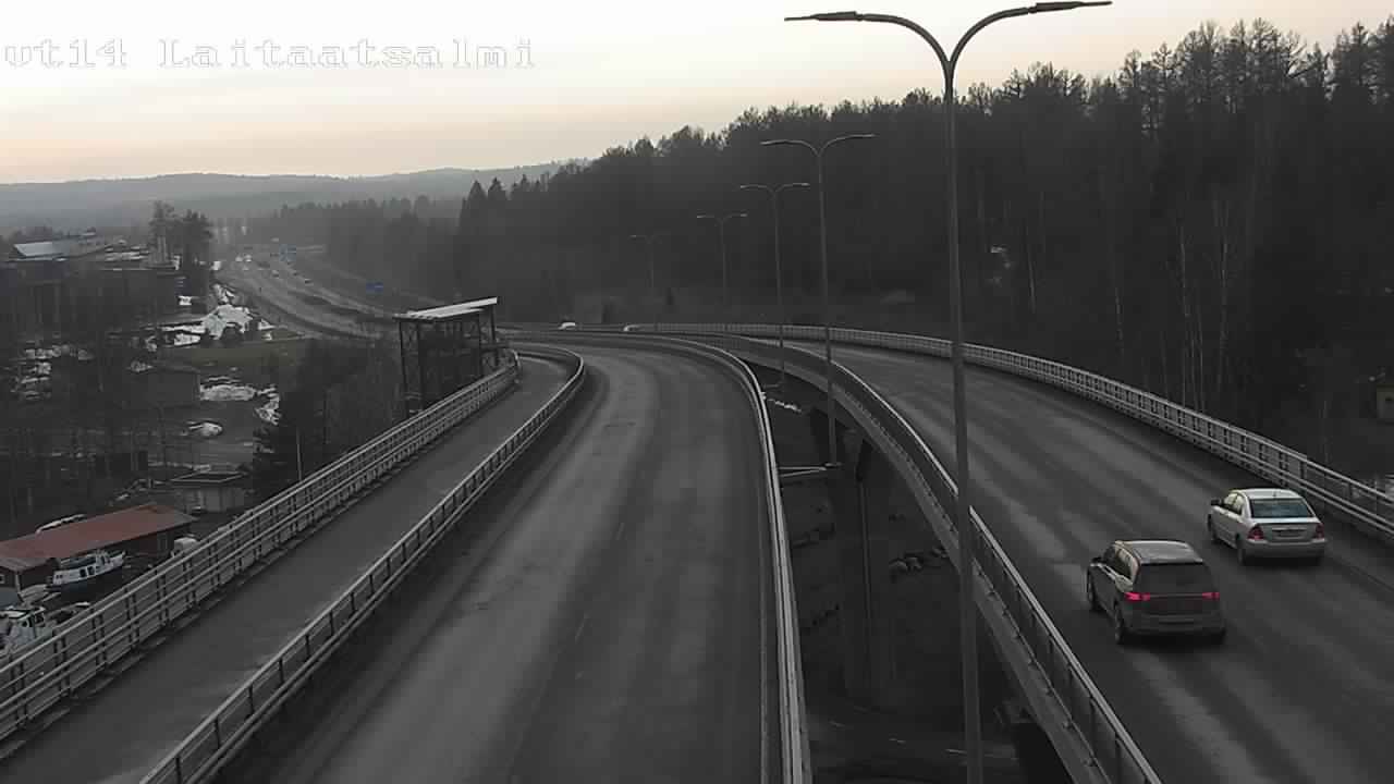 Weather Camera Image Väg 14 Nyslott, Laitaatsalmi, Savonlinna, Etelä-Savo