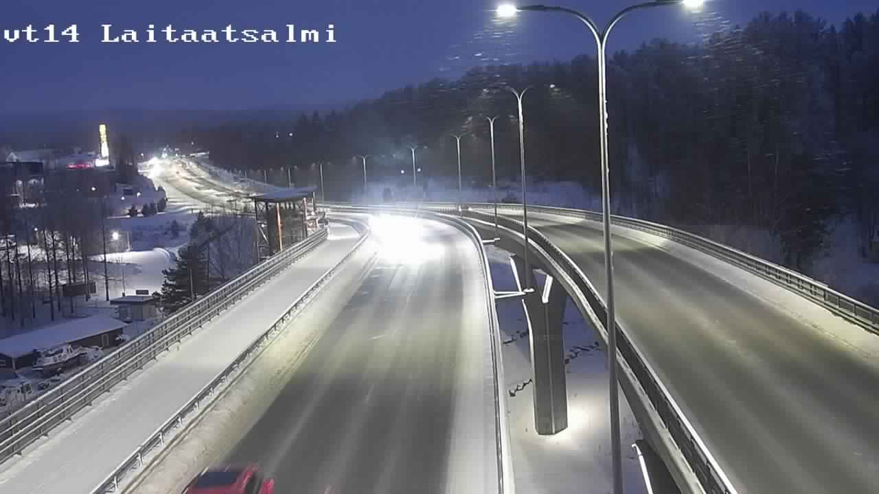 Weather Camera Image Road 14 Savonlinna, Laitaatsalmi, Savonlinna, Etelä-Savo