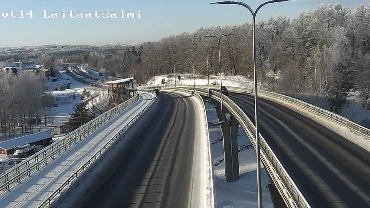 Weather Camera Image Road 14 Savonlinna, Laitaatsalmi, Savonlinna, Etelä-Savo