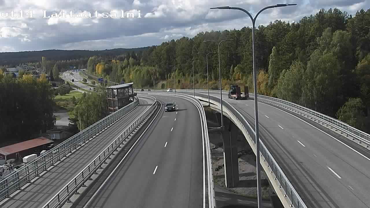 Weather Camera Image Road 14 Savonlinna, Laitaatsalmi, Savonlinna, Etelä-Savo