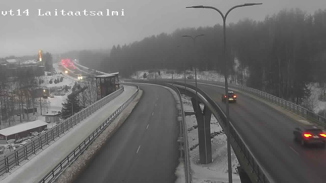 Weather Camera Image Väg 14 Nyslott, Laitaatsalmi, Savonlinna, Etelä-Savo