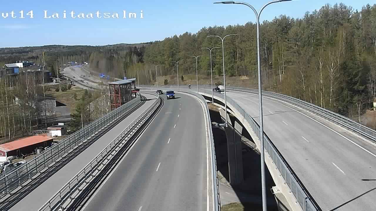 Weather Camera Image Väg 14 Nyslott, Laitaatsalmi, Savonlinna, Etelä-Savo