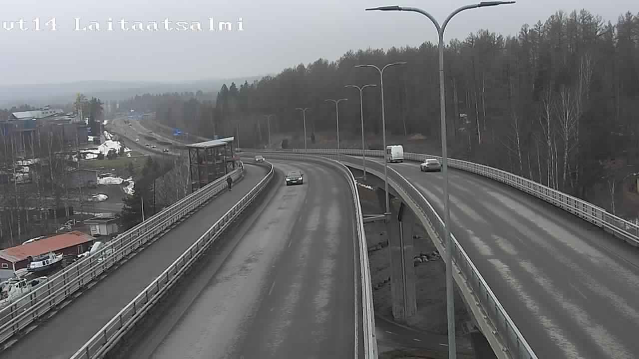 Weather Camera Image Road 14 Savonlinna, Laitaatsalmi, Savonlinna, Etelä-Savo