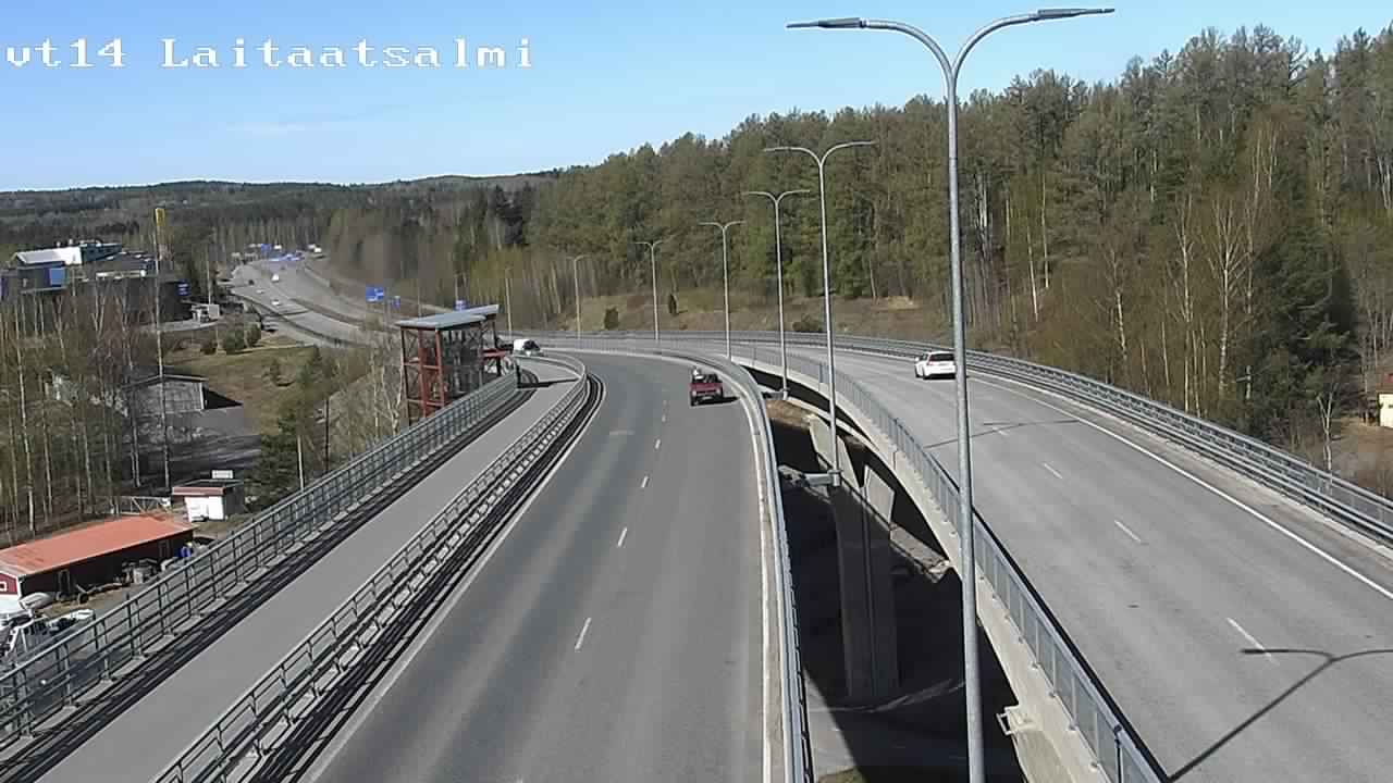 Weather Camera Image Väg 14 Nyslott, Laitaatsalmi, Savonlinna, Etelä-Savo