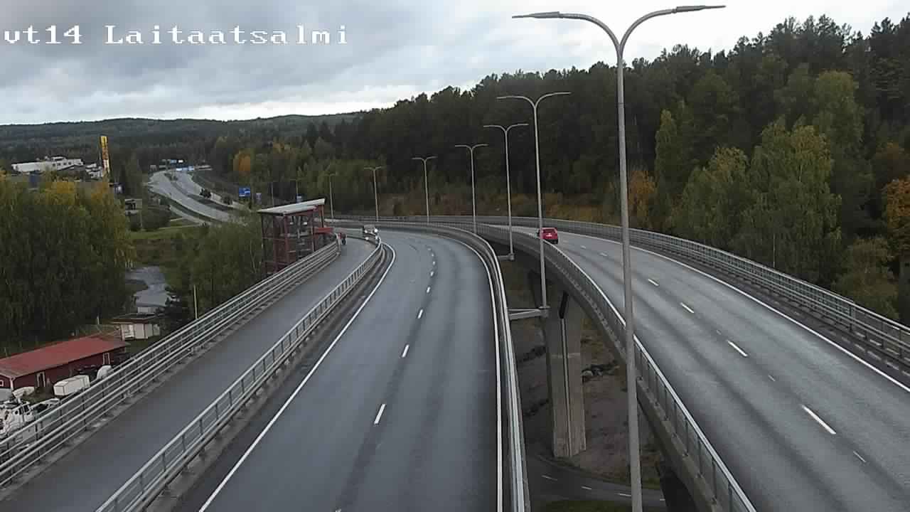 Weather Camera Image Road 14 Savonlinna, Laitaatsalmi, Savonlinna, Etelä-Savo