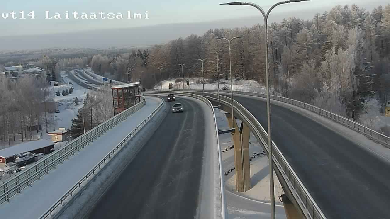 Weather Camera Image Road 14 Savonlinna, Laitaatsalmi, Savonlinna, Etelä-Savo