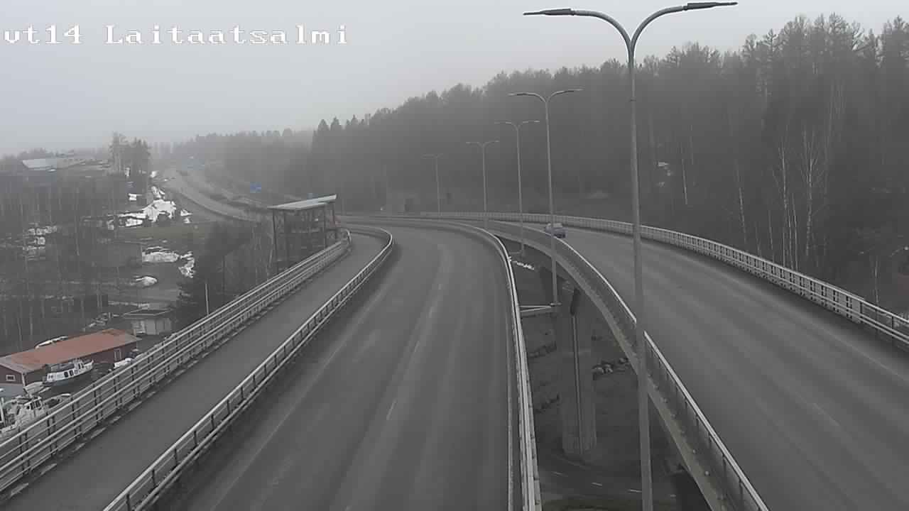 Weather Camera Image Road 14 Savonlinna, Laitaatsalmi, Savonlinna, Etelä-Savo