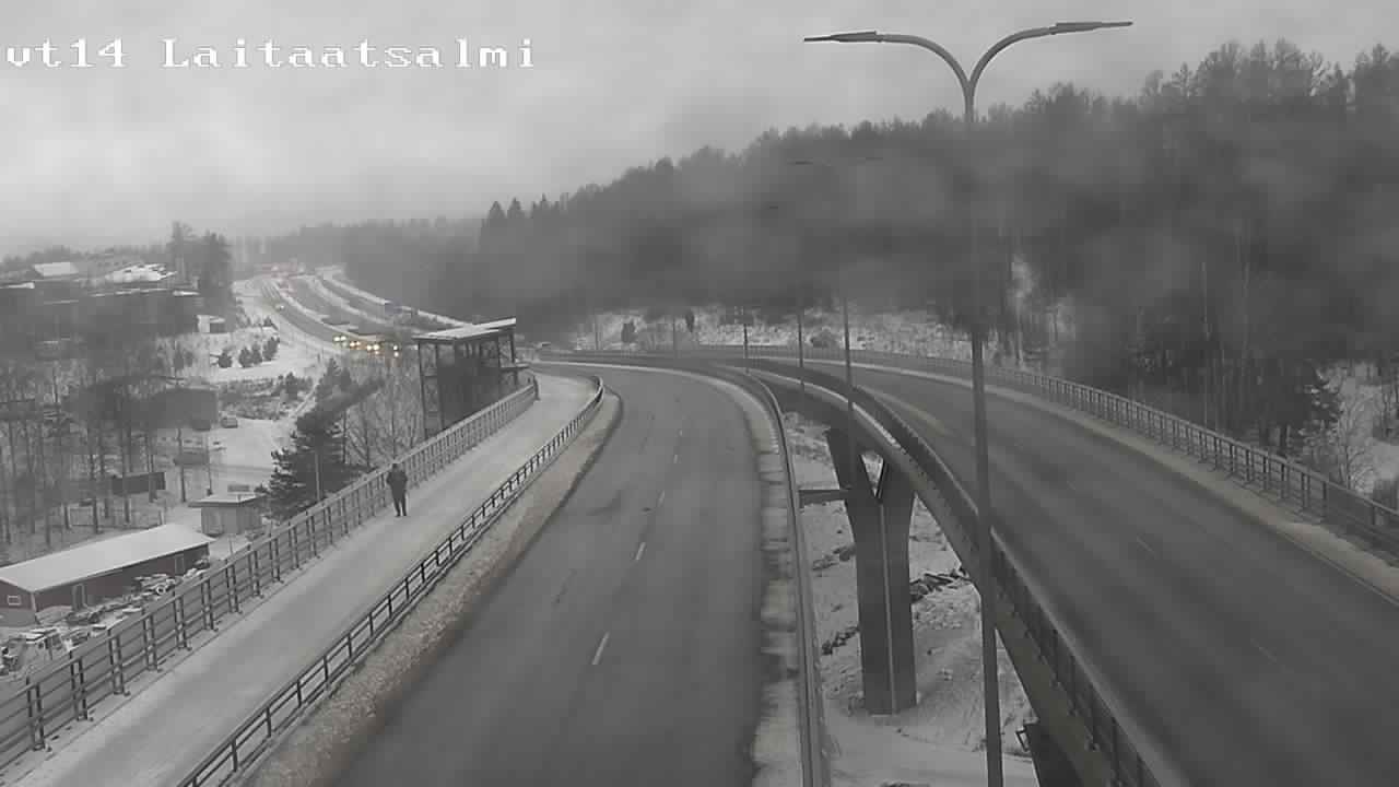 Weather Camera Image Väg 14 Nyslott, Laitaatsalmi, Savonlinna, Etelä-Savo