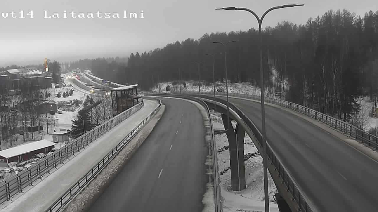 Weather Camera Image Väg 14 Nyslott, Laitaatsalmi, Savonlinna, Etelä-Savo