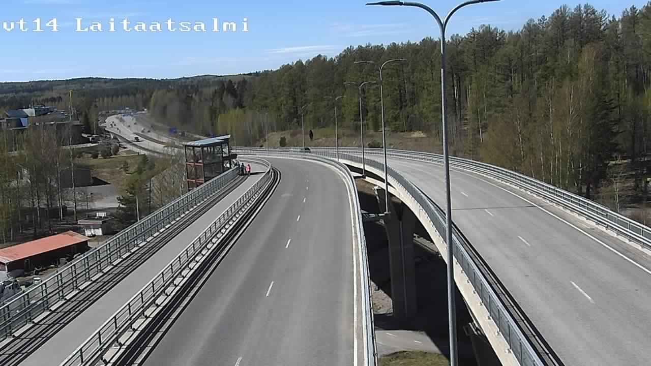 Weather Camera Image Väg 14 Nyslott, Laitaatsalmi, Savonlinna, Etelä-Savo
