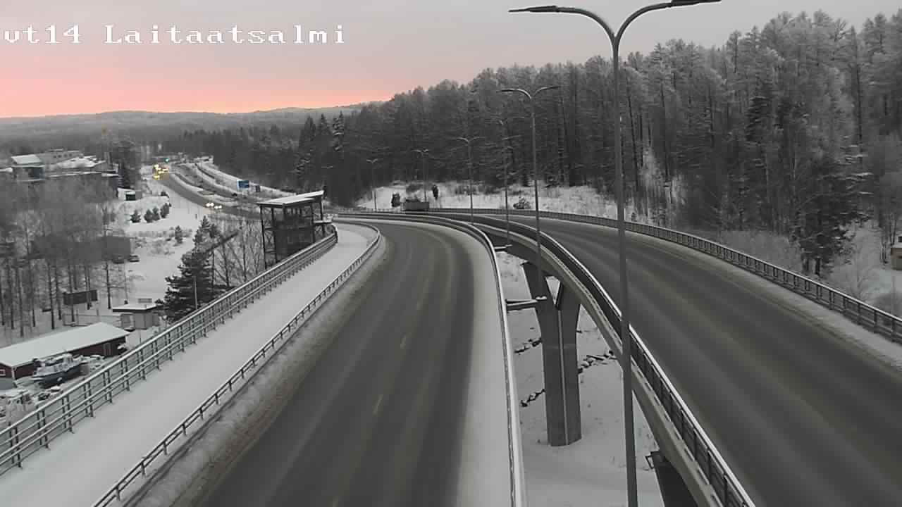 Weather Camera Image Road 14 Savonlinna, Laitaatsalmi, Savonlinna, Etelä-Savo